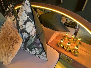 Beleuchtung am Bett