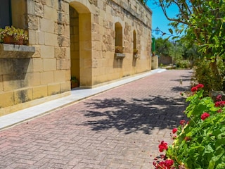 pathway leading to the villa