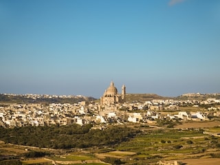The iconic Xewkija Rotunda, a walk away from villa.