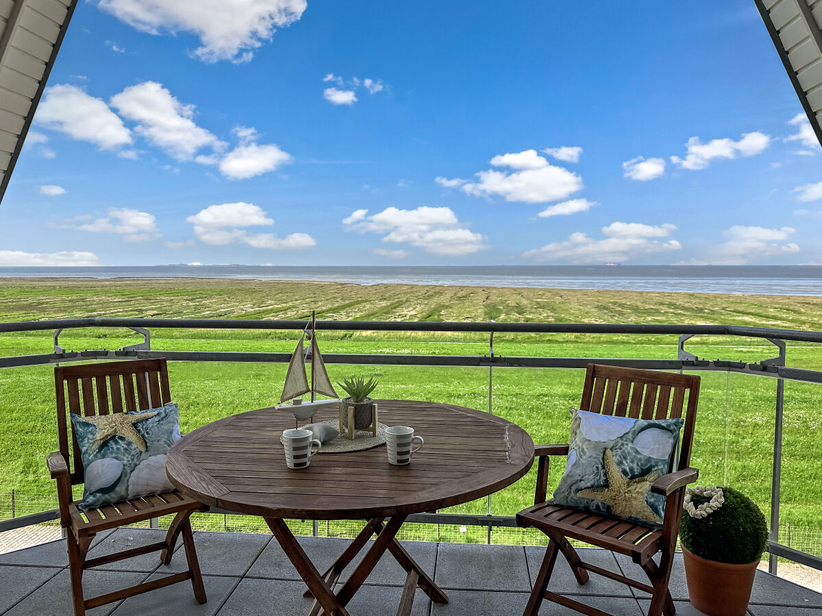 Die Loggia mit dem  fantastischen Meerblick