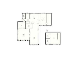 Vakantiehuis Udsholt Strand Grondplan 54