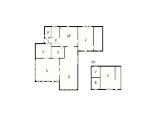 Casa per le vacanze Udsholt Strand Pianta del piano 54