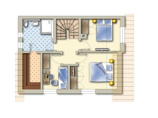 Obergeschoss Muschelminna