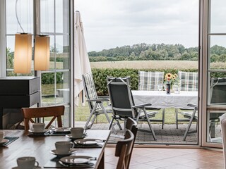 Blick auf die Terrasse