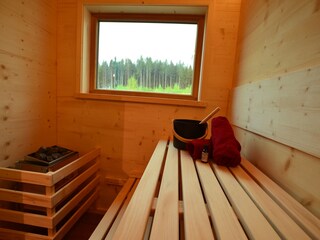 Sauna mit Waldblick