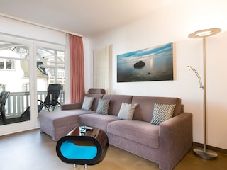 Wohnzimmer mit Schlafcouch