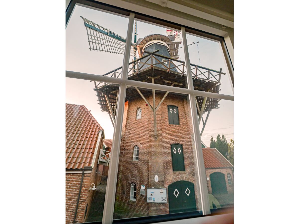 Ditzumer Mühle  - Blick aus dem Schlafzimmer