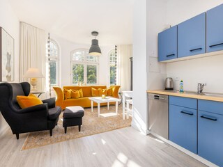 Blick in den Wohnbereich.