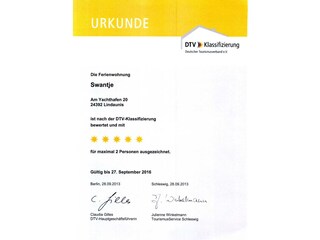 DTV-Urkunde