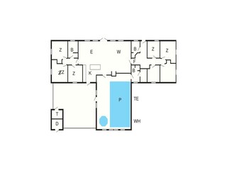 Maison de vacances Vester Husby Plan d'étage 2