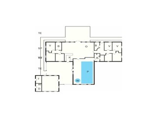 Vakantiehuis Vester Husby Grondplan 4