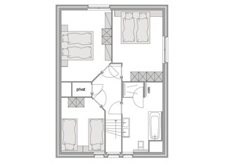 Vakantiehuis Makkum Grondplan 42