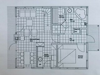 Casa per le vacanze Baabe Pianta del piano 23