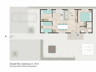 Chalet Wissenkerke Grundriss 14