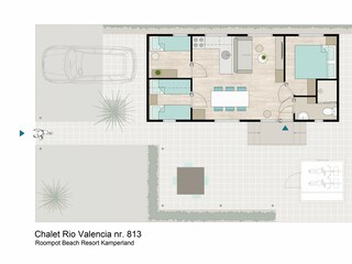 Chalet Wissenkerke Grundriss 16
