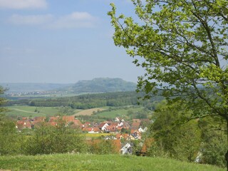 Blick auf Weingarts mit Walberla