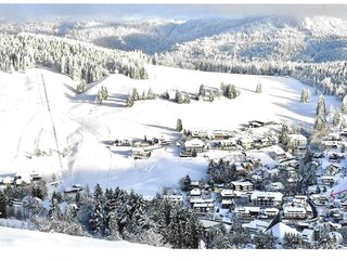 Blick auf Landhaus Jäger