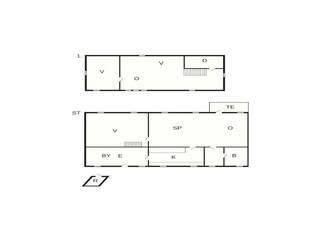 Casa per le vacanze Vesløs Pianta del piano 10