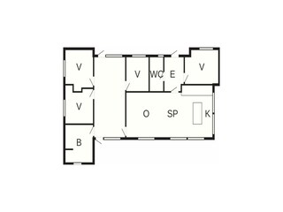 Maison de vacances Vaeggerløse Plan d'étage 54