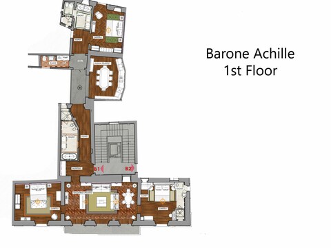 Appartamento Barone Achille -La Dimora degli Affreschi Firenze