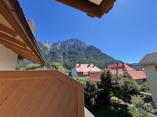 Aussicht Balkon zum Karwendel