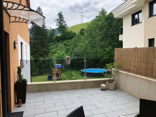 Terrassenausblick