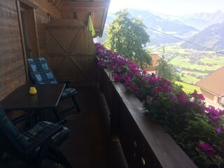 Balkon der Fewo Enzian