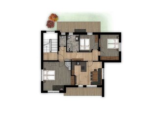 Grundriss Bergzeit Suite