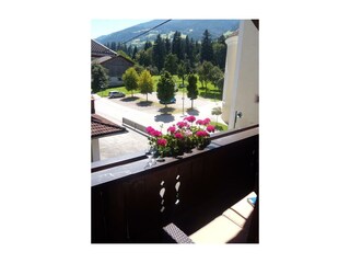 Ausblick Balkon im Sommer