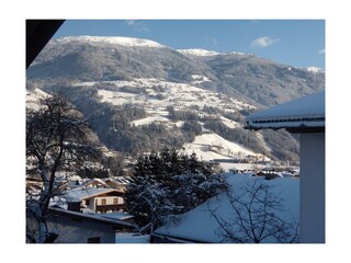 Ausblick  Balkon Winter