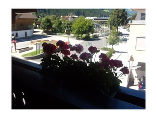 Ausblick Balkon Sommer