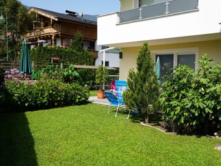 Garten vor Ferienwohnung