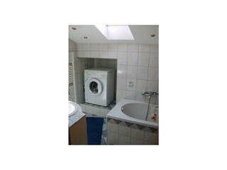 Waschmaschine im Bad