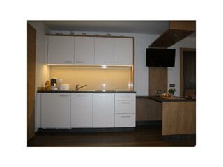 Küche mit Sitzgelegenheit