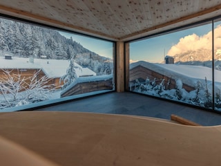 Winterpanorama Familiensauna