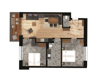 Grundriss Appartement Premium