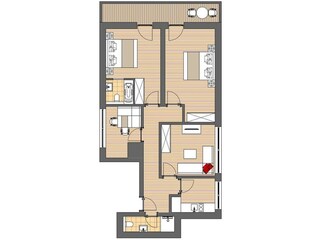 Haus Renate Fügen - Grundriss