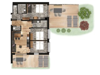 Grundriss Penthouse Premium #105