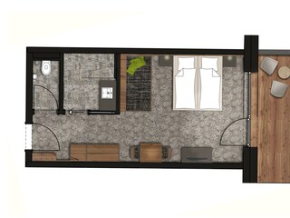 Grundriss Doppelzimmer Premium