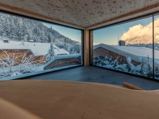 Winterpanorama Familiensauna
