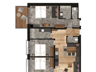 Grundriss Penthouse Comfort