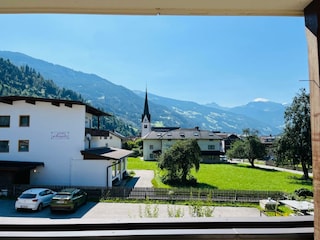 Blick vom Balkon Hirsch