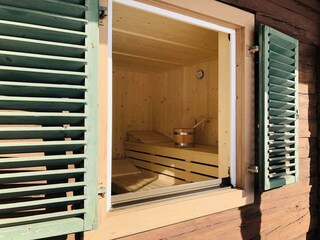 Sauna Einblick