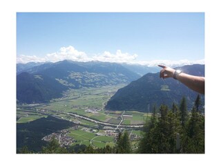 Blick ins Zillertal von der Astenaualm