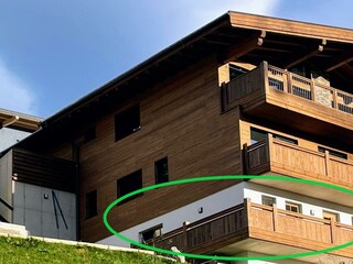 Das Apartment ist eingekreist