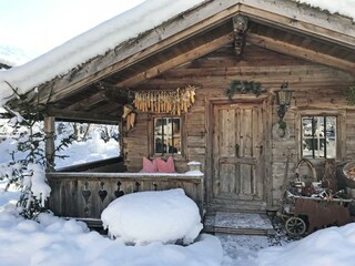 Unsere Hütte im Winterkleid