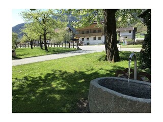 unser neuer Brunnen mit frischem Quellwasser