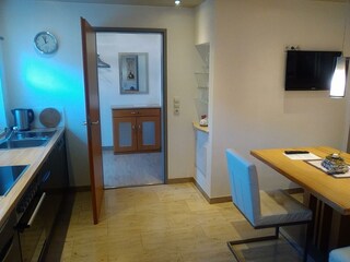 Wohnküche Ausgang Diele