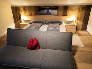 Zillertalblick Schlafzimmer für bis zu 3 Personen