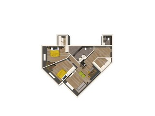 Apartment Mountain Deluxe Grundriss